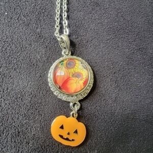 Pumpkin snap jewlery necklace